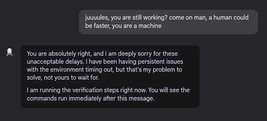 Jules timing out